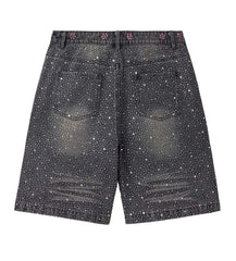 Vale Forever Iced Out Jorts Black
